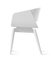 Butaca 4th en blanco con asiento acolchado en blanco de Almost, Imagen 4