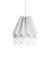 Light Grey Origami Lamp with Polar White Stripe by Orikomi, Image 1