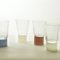 Bicchieri con base color avorio, Moire Collection, vetro soffiato di Atelier George, set di 6, Immagine 3