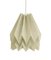 PLUS Plain Light Taupe Origami Lamp by Orikomi, Image 1