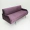 Italian Purple Velvet Sofa Bed, 1960s 3