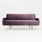 Italian Purple Velvet Sofa Bed, 1960s, Image 1