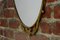 Vintage Brass Oval Mirror, Image 6