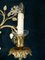 Large Italian Gilt Metal and Crystal Glass Sconces from Banci Firenze, 1960s, Set of 2, Image 10
