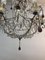 Lámpara de araña italiana de cristal de Murano, años 60, Imagen 7