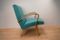 Turquoise Czech Armchairs, 1960s, Set of 2 8