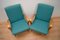 Turquoise Czech Armchairs, 1960s, Set of 2, Image 3