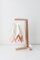 Polar White Table Lamp with Pastel Pink Stripe by Orikomi 2