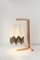 Polar White Table Lamp with Light Taupe Stripe by Orikomi 3