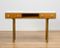 White Glass & Wood Console Table, 1960s, Image 1