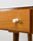 White Glass & Wood Console Table, 1960s, Image 9