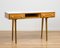 Table Console, en Verre Blanc & Bois, 1960s 2