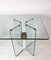 Vintage Glass and Brass Dining Table by Peter Ghyczy 6