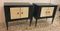 Tables de Chevet de Style Art Déco en Parchemin, 1940s, Set de 2 2