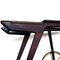 Italienischer Mid-CenturyBarwagen aus Messing & Palisander von Cesare Lacca 3