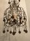 Lámpara de araña italiana vintage con cuentas de cristal de Murano, Imagen 5