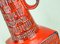 Vase Rouge Vintage par Bodo Mans pour Bay Keramik, 1960s 8