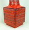 Vaso vintage rosso di Bodo Mans per Bay Keramik, anni '60, Immagine 3