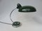 Lámpara de escritorio en verde oscuro y cromo de Escolux, años 30, Imagen 2