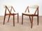 Vintage Danish Teak Chairs by Kai Kristiansen, Set of 6, Image 6