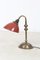 Copper Table Lamp with Enameled Shade, 1940s, Image 1