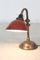 Copper Table Lamp with Enameled Shade, 1940s 6