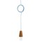 Sininho Pendant Lamp in Light Cork with Blue Wire from Galula 3