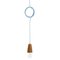 Sininho Pendant Lamp in Light Cork with Blue Wire from Galula, Image 3