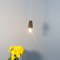 Sininho Pendant Lamp in Dark Cork with Blue Wire from Galula 4