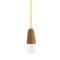 Sininho Pendant Lamp in Light Cork with Yellow Wire from Galula 1