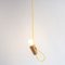 Sininho Pendant Lamp in Light Cork with Yellow Wire from Galula 7