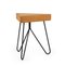 Três Stool in Light Cork with Black Legs by Mendes Macedo for Galula 2