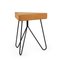 Três Stool in Light Cork with Black Legs by Mendes Macedo for Galula, Image 2
