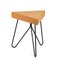 Três Stool in Light Cork with Black Legs by Mendes Macedo for Galula 1