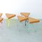 Três Stool in Light Cork with Yellow Legs by Mendes Macedo for Galula 10