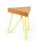 Três Stool in Light Cork with Yellow Legs by Mendes Macedo for Galula, Image 1