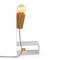 Lampe de bureau Glint 1 avec Base Blanche & Cable Textile Gris par Mendes Macedo pour Galula 2