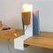 Glint 1 Table Lamp with White Base and Grey Textile Cable by Mendes Macedo for Galula, Image 4