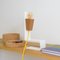 Glint 1 Table Lamp with White Base and Yellow Textile Cable by Mendes Macedo for Galula 6