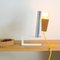Glint 1 Table Lamp with White Base and Yellow Textile Cable by Mendes Macedo for Galula 4