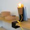 Glint 1 Table Lamp with Black Base and Yellow Textile Cable by Mendes Macedo for Galula 5
