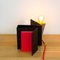 Glint 3 Table Lamp with Black Base and Red Textile Cable by Mendes Macedo for Galula 7