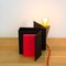 Glint 3 Table Lamp with Black Base and Red Textile Cable by Mendes Macedo for Galula, Image 7