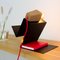 Glint 3 Table Lamp with Black Base and Red Textile Cable by Mendes Macedo for Galula, Image 4