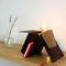 Glint 3 Table Lamp with Black Base and Red Textile Cable by Mendes Macedo for Galula 6