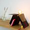 Glint 3 Table Lamp with Black Base and Red Textile Cable by Mendes Macedo for Galula, Image 6