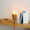 Glint 3 Table Lamp with White Base and Red Textile Cable by Mendes Macedo for Galula 4