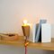 Glint 3 Table Lamp with White Base and Red Textile Cable by Mendes Macedo for Galula, Image 4