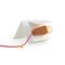 Glint 3 Table Lamp with White Base and Red Textile Cable by Mendes Macedo for Galula 1