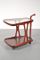 Glass & Wood Serving Trolley, 1950s, Image 2
